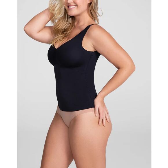 HONEYLOVE Top Lift Wear Wide Strap Tank Shapewear Women's Size XL Black NWT - Picture 2 of 9